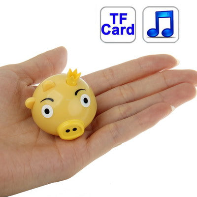 Angry Birds Green Pig Style TF (Micro SD) Card Slot Mini MP3 Player