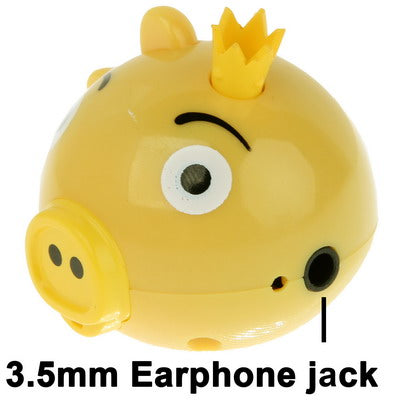 Angry Birds Green Pig Style TF (Micro SD) Card Slot Mini MP3 Player