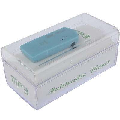 Direct Plug USB Flash Disk Style TF (Micro SD) Card Slot MP3 Player (Blue)