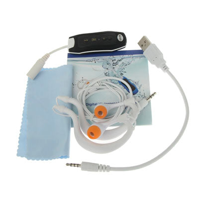 4GB Waterproof IPX8 MP3 Player with FM Radio function & Clip (Black)