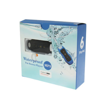 4GB Waterproof IPX8 MP3 Player with FM Radio function & Clip (Black)