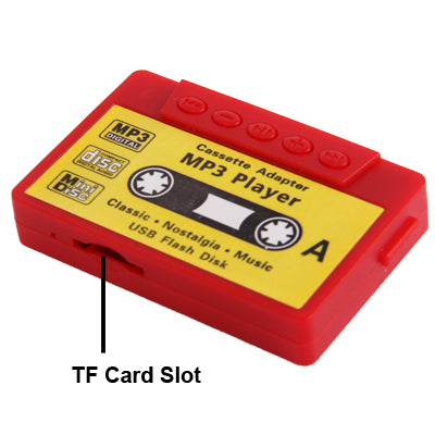 Magnetic Tape Style TF (Micro SD) Card Slot MP3 Player