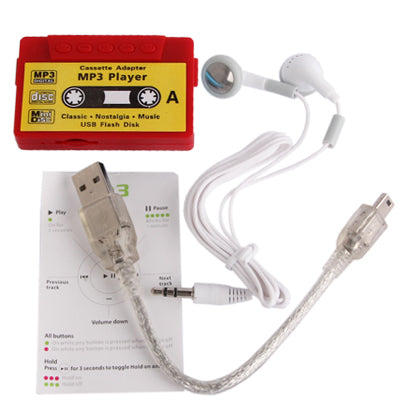 Magnetic Tape Style TF (Micro SD) Card Slot MP3 Player