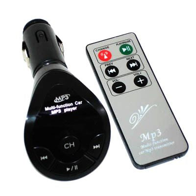 MP3 Player with Fm Transmitter 200 frequency , Remote , and support USB Flash Disk(Black)