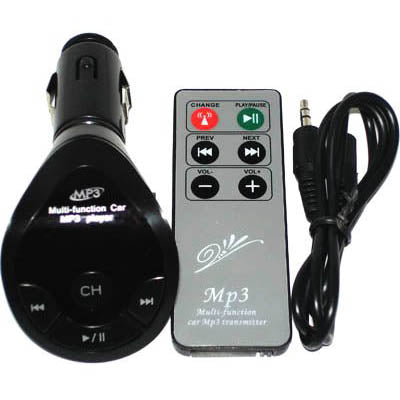 MP3 Player with Fm Transmitter 200 frequency , Remote , and support USB Flash Disk(Black)