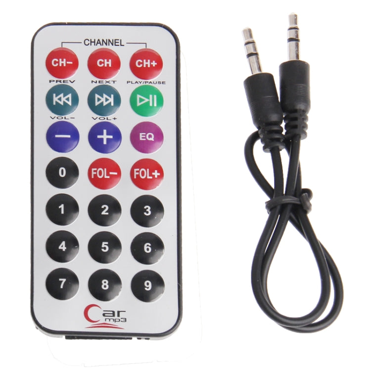 In Car 4 in 1 (SD Card) / USB MP3 Wireless FM Modulator Transmitter with LCD Display(Black)