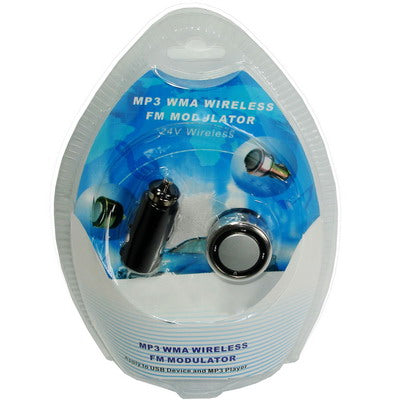 MP3 WMA Wireless FM Tranmistter(Black)