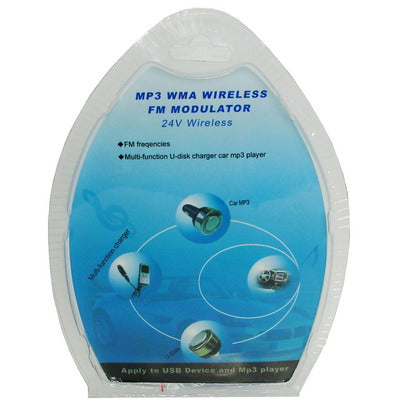 MP3 WMA Wireless FM Tranmistter(Black)