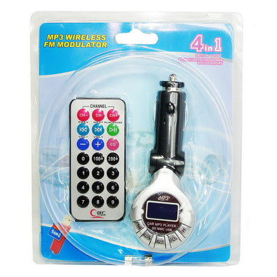 Car MP3 Player with FM Transmitter Supports SD MMC Card,MP3,USB flash disk
