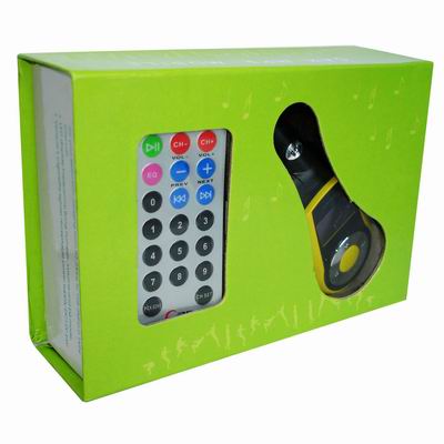 Car MP3 with Fm Transmitter, Remote,and support USB Flash Disk,SD Card(Yellow)