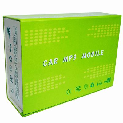 Car MP3 with Fm Transmitter, Remote,and support USB Flash Disk,SD Card(Yellow)