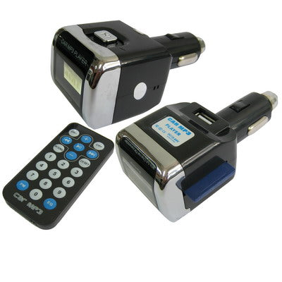 MP3 Player with Fm Transmitter, Remote,and support USB Flash Disk,SD Card(Black)