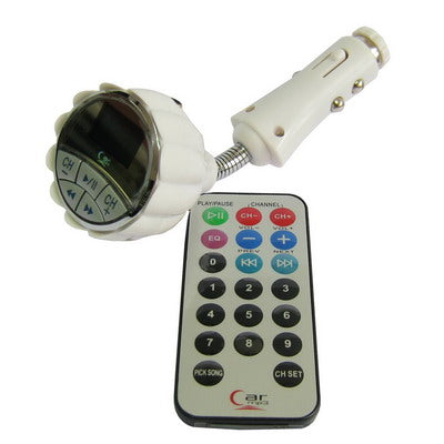 MP3 Player with Fm Transmitter, Remote,and support USB Flash Disk,SD(MMC) Card(White)