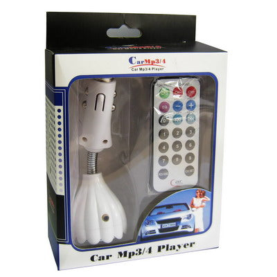 MP3 Player with Fm Transmitter, Remote,and support USB Flash Disk,SD(MMC) Card(White)