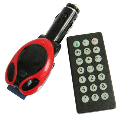 2 in 1 Bluetooth Handfree Kit + Car MP3 Player with remote control, support SD/MMC Card, usb flash disk(Red)
