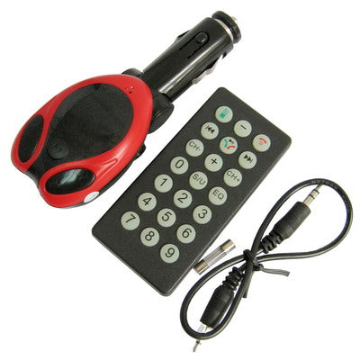 2 in 1 Bluetooth Handfree Kit + Car MP3 Player with remote control, support SD/MMC Card, usb flash disk(Red)