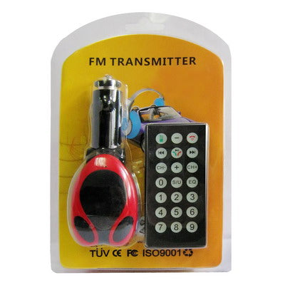 2 in 1 Bluetooth Handfree Kit + Car MP3 Player with remote control, support SD/MMC Card, usb flash disk(Red)