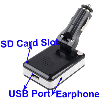 Car FM Transmitter with Bluetooth, Support SD Card & USB Flash Disk