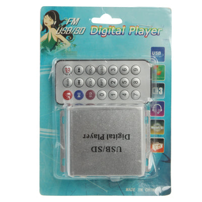Car Digital MP3 Player with Remote Control, Support SD Card / USB Flash Disk(Silver)