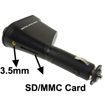 Car MP3 WMA USB SD/MMC Player Wireless FM Transmitter + Remote Control(Black)