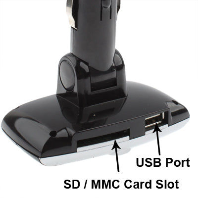 BT-01 Car Bluetooth MP3 Player with FM Transmitter, Support USB Flash Disk & SD / MMC Card(Black)