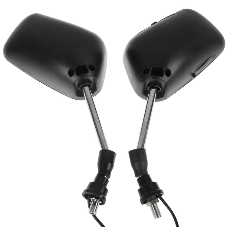 Motorcycle MP3 Player Rearview Mirror Speaker with FM Radio & Remote Control, Support SD / MMC Card(Black)