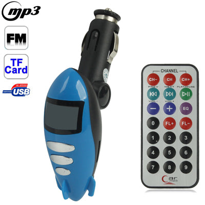 Cartoon Style Car MP3 Player with FM Transmitter, Support TF / USB Flash Disk