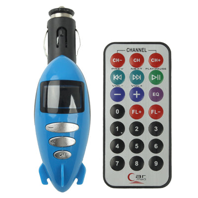 Cartoon Style Car MP3 Player with FM Transmitter, Support TF / USB Flash Disk