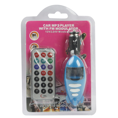 Cartoon Style Car MP3 Player with FM Transmitter, Support TF / USB Flash Disk