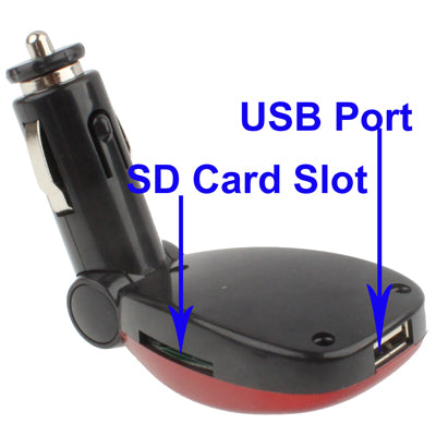 Car MP3 FM Transmitter, Supports USB Flash Disk & SD Card