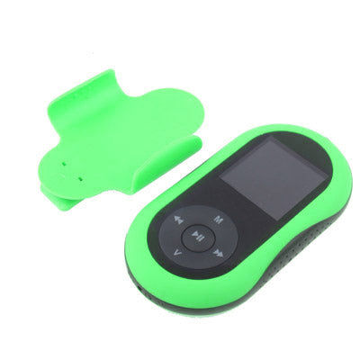 1.5 inch TFT Screen 2GB MP4 Player with Belt Clip, Support FM Radio, E-Book, Record(Green)