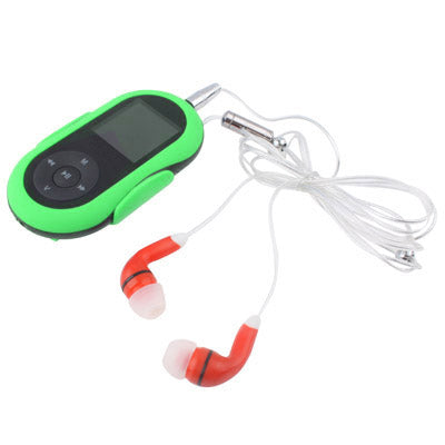 1.5 inch TFT Screen 2GB MP4 Player with Belt Clip, Support FM Radio, E-Book, Record(Green)