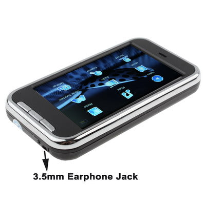3.0 inch TFT Screen 4GB MP4 player with TF Card Slot, Support FM Radio(Black)