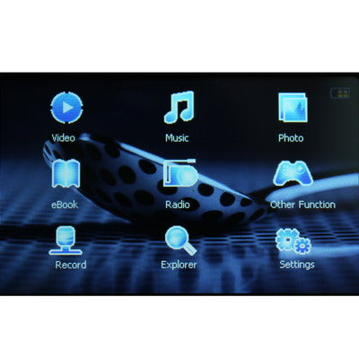 3.0 inch TFT Screen 4GB MP4 player with TF Card Slot, Support FM Radio(Black)
