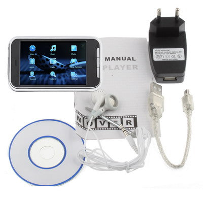 3.0 inch TFT Screen 4GB MP4 player with TF Card Slot, Support FM Radio(Black)