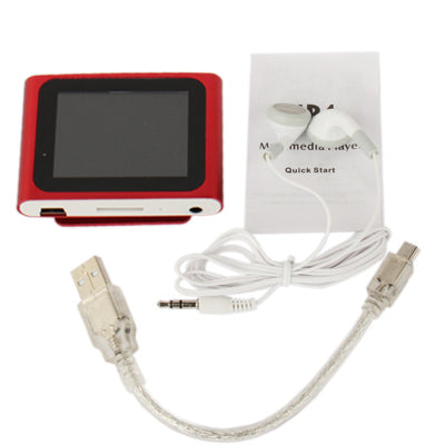 1.8 inch TFT Screen Metal MP4 Player with Clip & TF Card Slot, Support Recorder, FM Radio, E-Book and Calendar