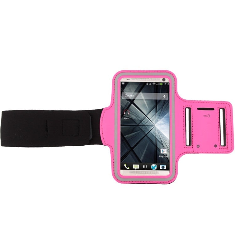 PU Sport Armband Case with Earphone Hole & Key Pocket for Galaxy S5 / G900 / HTC One / M7