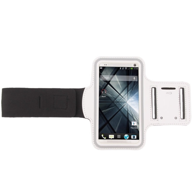 PU Sport Armband Case with Earphone Hole & Key Pocket for Galaxy S5 / G900 / HTC One / M7