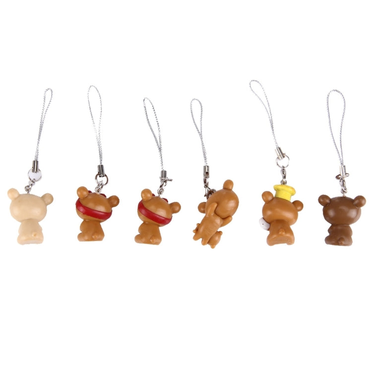 10 PCS Bear + Small Men Style Mobile Phone Chain