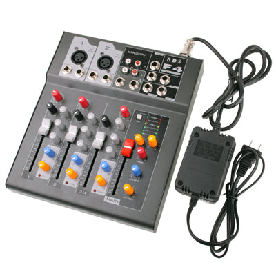 Professional 4 Channel Mixing Console and Aux Paths Plus Effects Processor