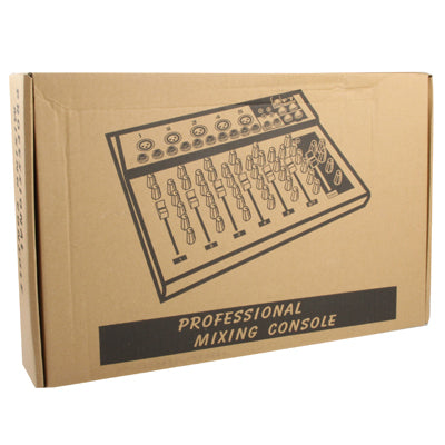 Professional 7 Channel Mixing Console and Aux Paths Plus Effects Processor(Black)