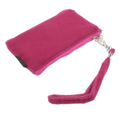 125x70mm Panda Style Soft Fabric Pouch Bag for Mobile Phone (Rosy)