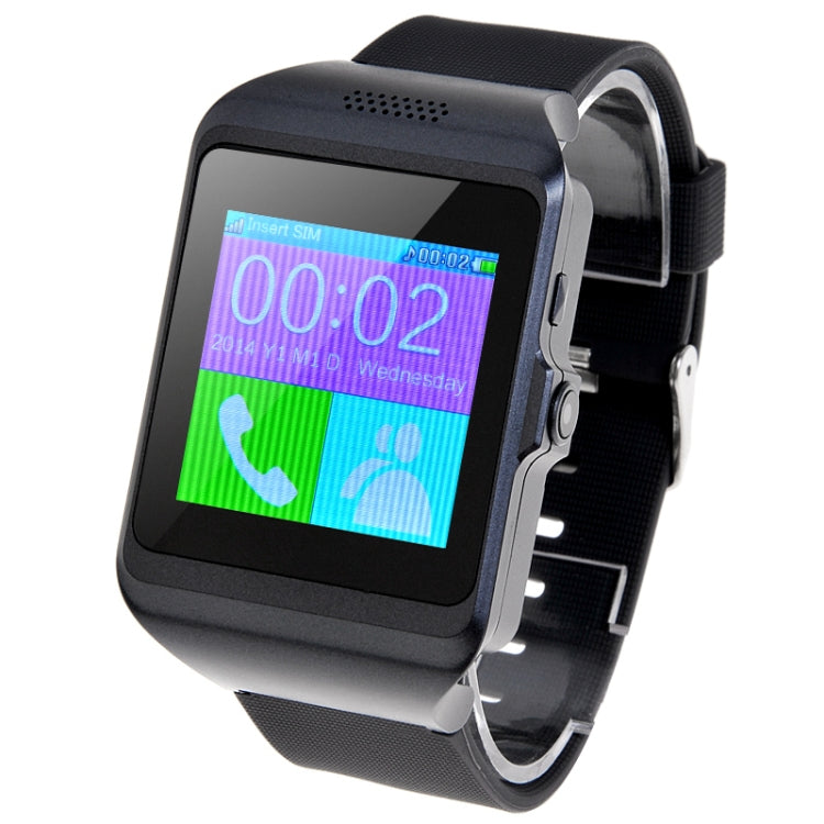 CL-W216 Upro3 GSM Smart Watch Phone, Pedometer / Sleep Monitor / Remote Capture / Bluetooth / FM Radio, Network: 2G(Black)