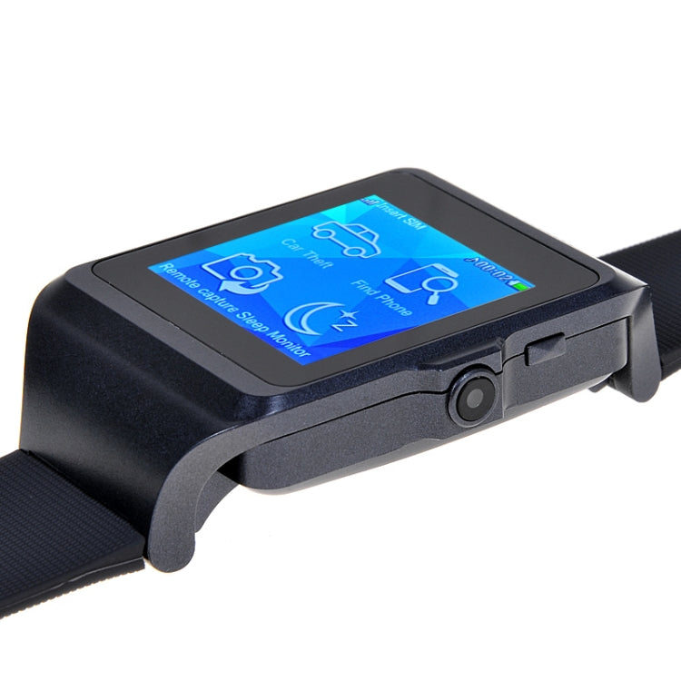 CL-W216 Upro3 GSM Smart Watch Phone, Pedometer / Sleep Monitor / Remote Capture / Bluetooth / FM Radio, Network: 2G(Black)