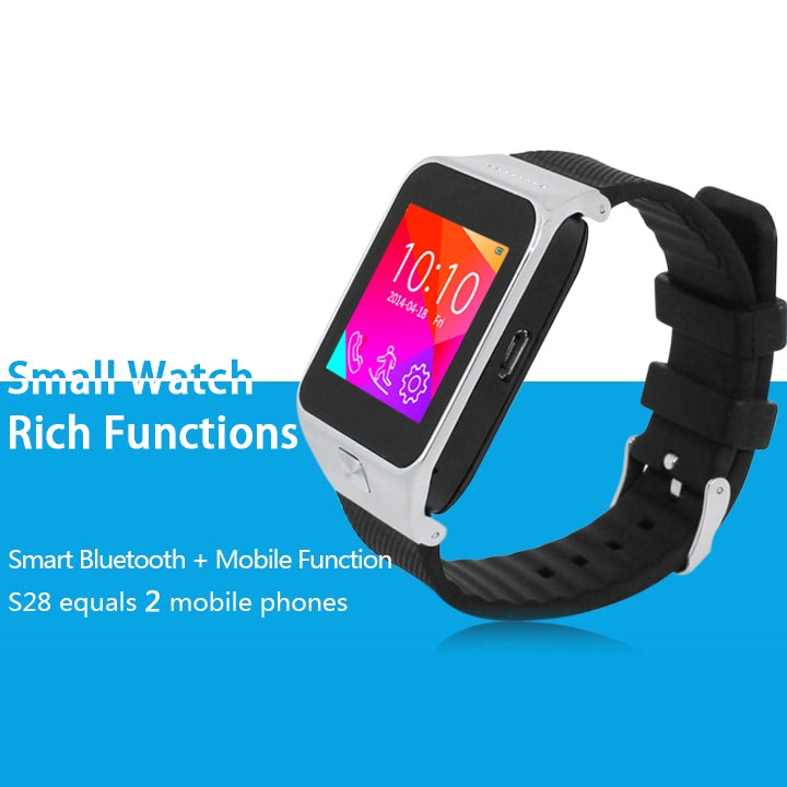 ZGPAX S28 GSM Smart Watch Phone, Pedometer / Sleep Monitor / Looking Phone / Anti-lost / Bluetooth / FM, Network: 2G