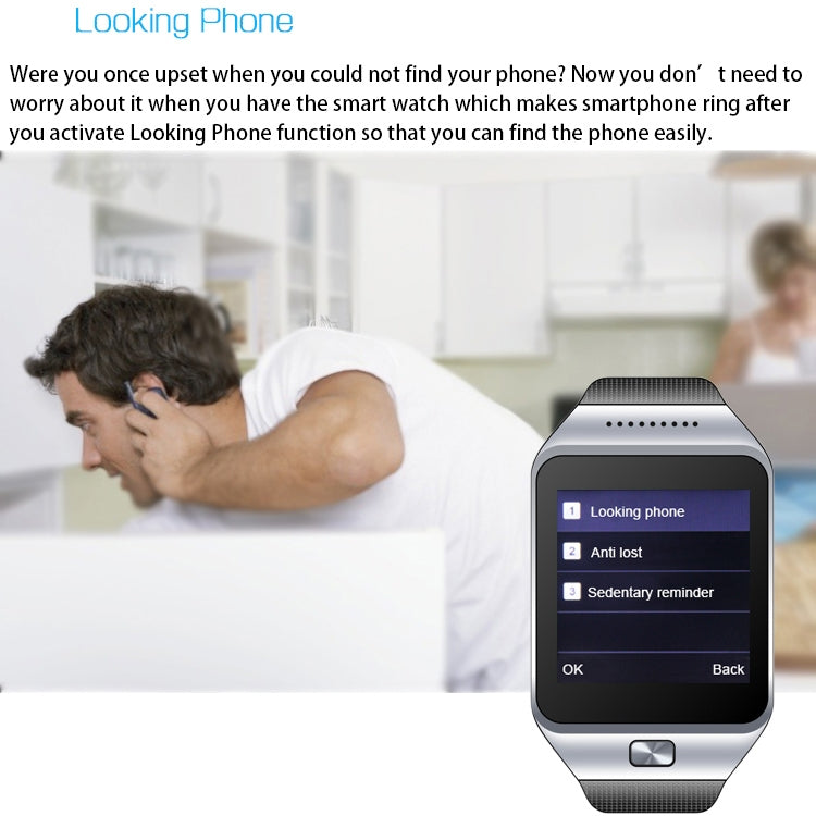 ZGPAX S28 GSM Smart Watch Phone, Pedometer / Sleep Monitor / Looking Phone / Anti-lost / Bluetooth / FM, Network: 2G