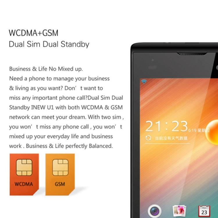 iNew U1 4GB,  Network: 3G, 4.0 Inch Android 4.4 MTK6572 Dual Core 1.0GHz