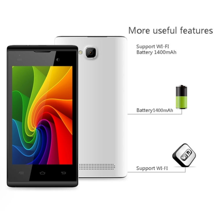 iNew U1 4GB,  Network: 3G, 4.0 Inch Android 4.4 MTK6572 Dual Core 1.0GHz