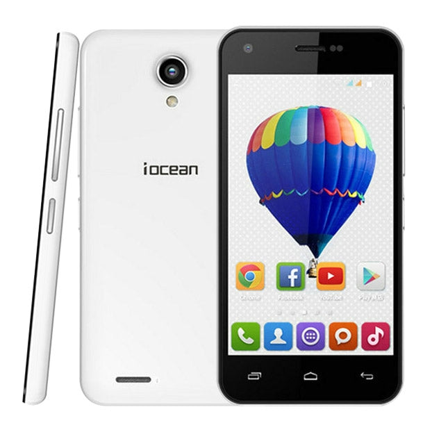 Iocean X1 8GB, Network: 3G, 4.5 Inch Android 4.4 MTK6582M Quad Core 1.3GHz, RAM: 1GB(White)