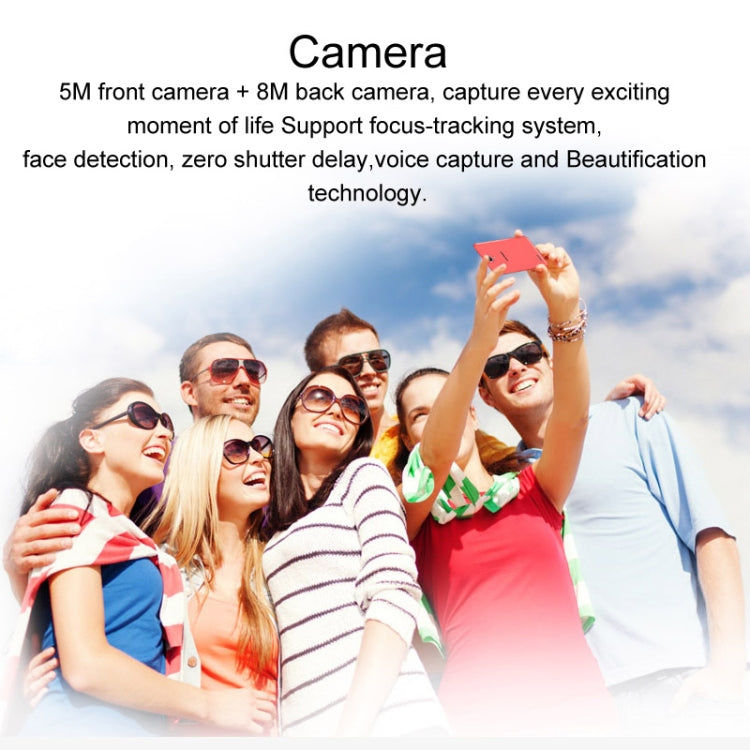 Iocean X1 8GB, Network: 3G, 4.5 Inch Android 4.4 MTK6582M Quad Core 1.3GHz, RAM: 1GB(White)